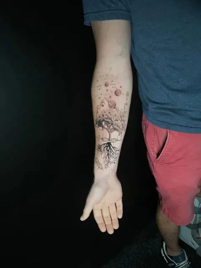 Tattoo work by a Certified Academy artist